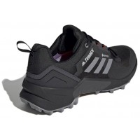 Кроссовки Adidas Terrex Swift R3 Gore-Tex черные с серым